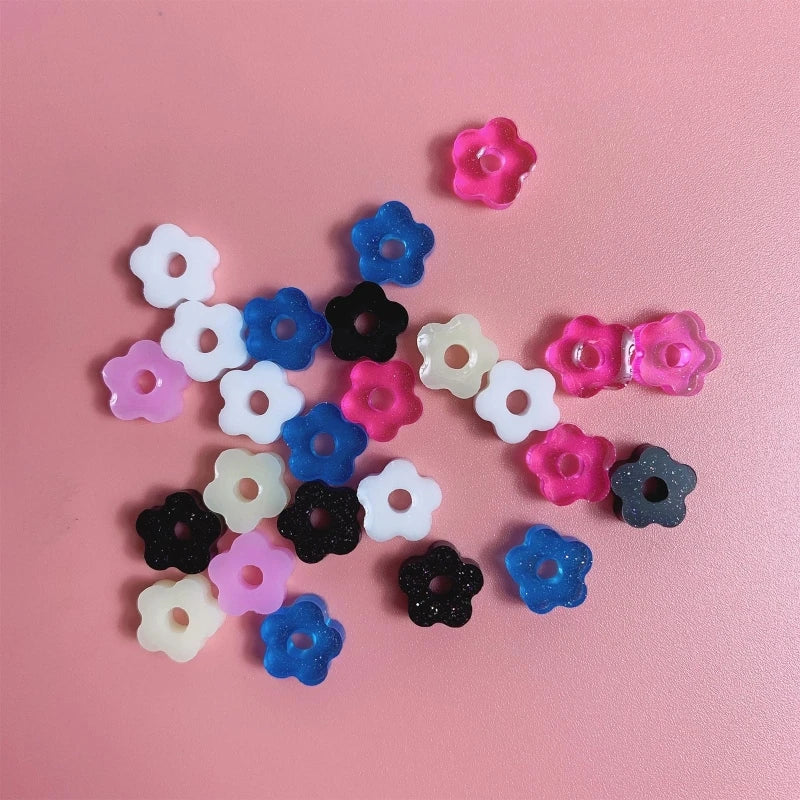 DIY Bead Flowers Ins Quicksand Silicone Epoxy Mold DIY Keychain Pendant Jewelry Crafting Mould for Valentine Love Gift