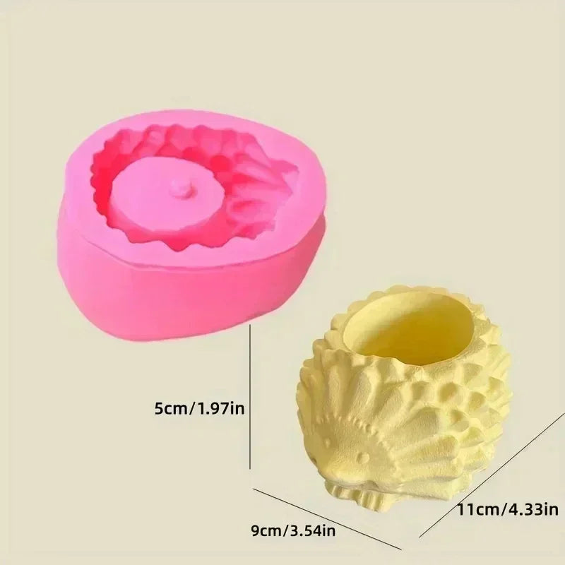 3D Animal Slippers Succulent Plant Flower Pot Resin Silicone Mold Hole Shoes Sandals Storage Box Pen Holder Concrete Gypsum Mold