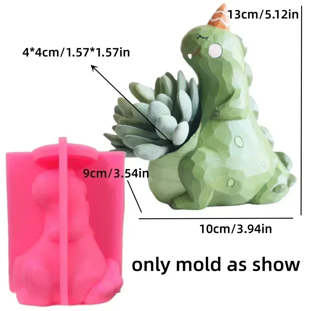 3D Animal Slippers Succulent Plant Flower Pot Resin Silicone Mold Hole Shoes Sandals Storage Box Pen Holder Concrete Gypsum Mold