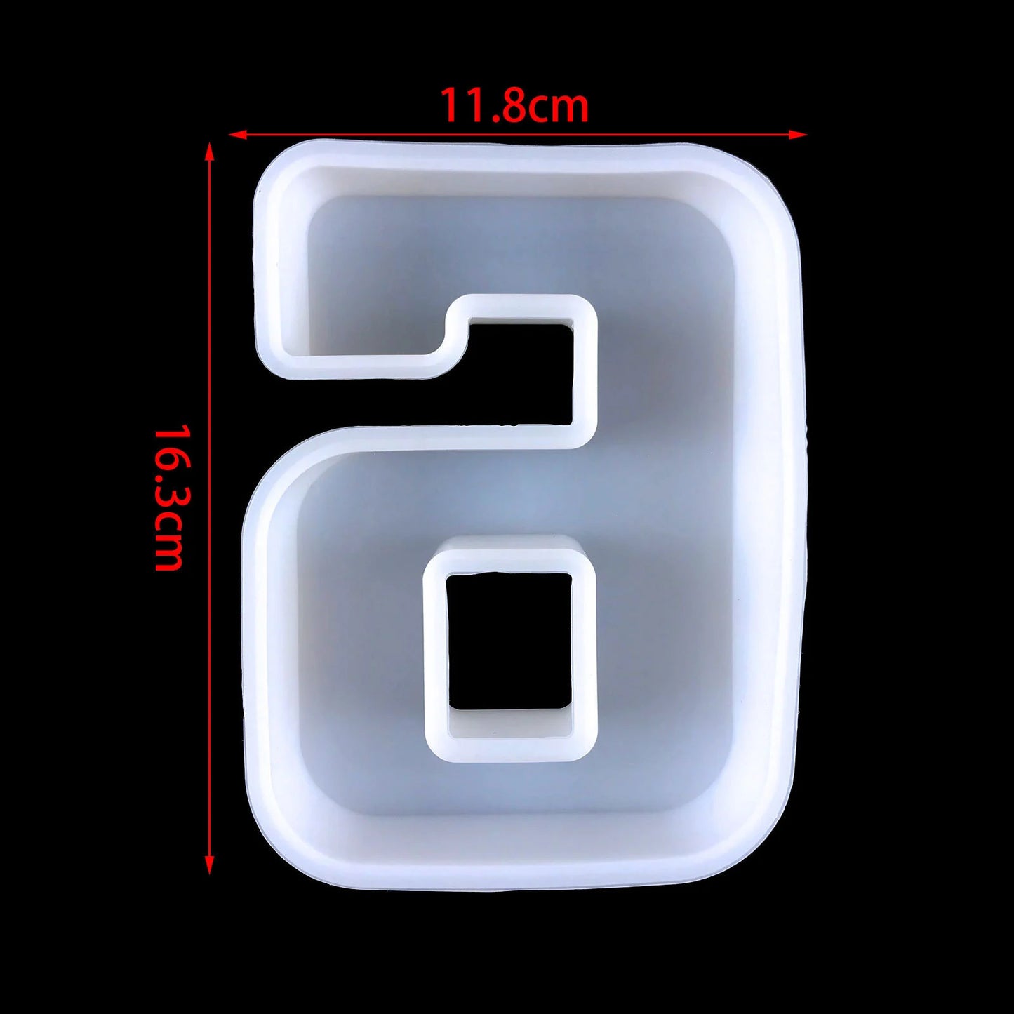 6inch Capital Alphabet Epoxy Resin Silicone Mold Letter Number Mould DIY Birthday Party Proposal Wedding Decoration Casting Mold