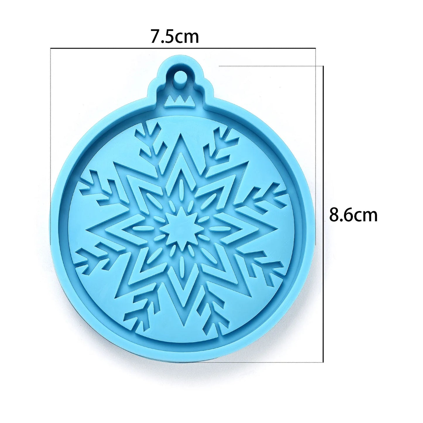 Christmas Mold DIY Resin Crystal Epoxy Mold Snowflake Elk Pendant Keychain Listing Jewelry Silicone Mold Set For Resin