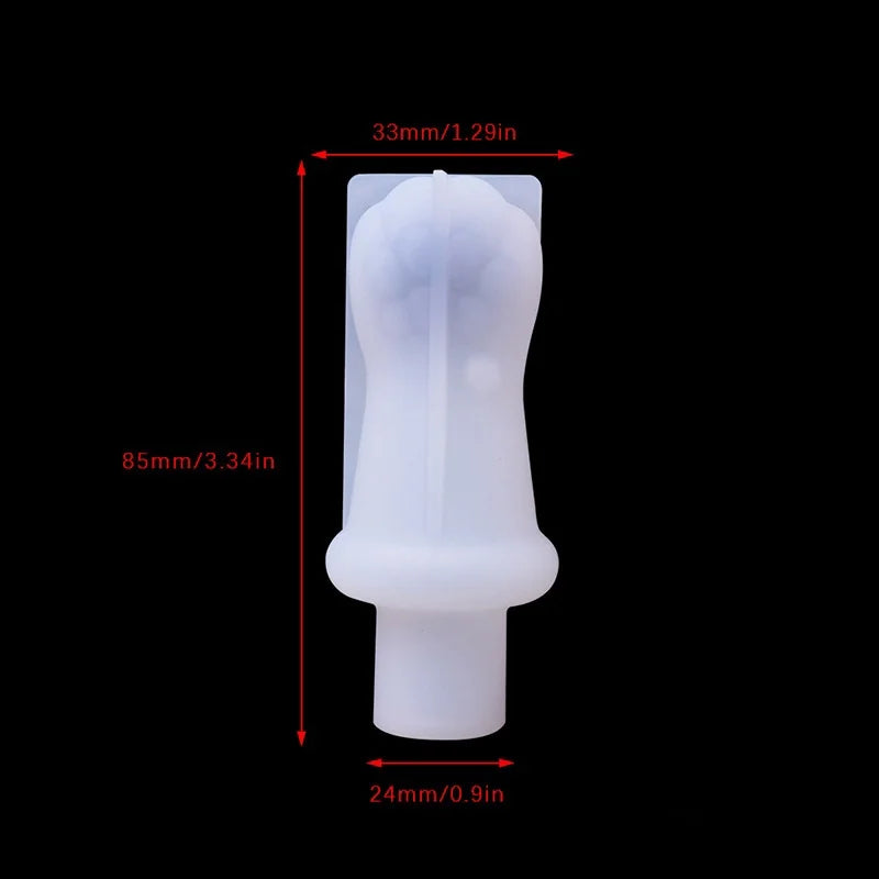 DIY Red Wine Bottle Stopper Crystal Epoxy Resin Mold Crown Cat Claw Rabbit Cork Silicone Mould