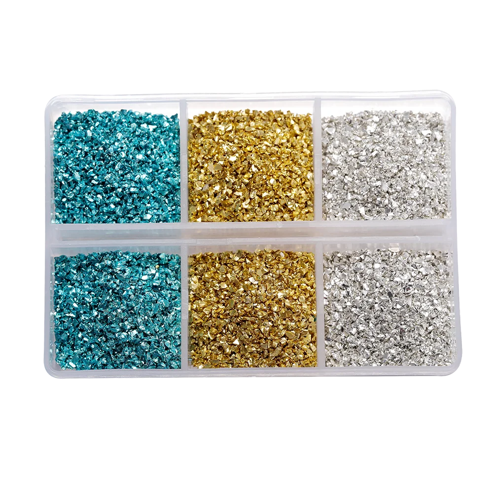 30g/Box Crushed Glass Stones Resin Filling Irregular Broken Stone for DIY Epoxy Resin Mold Crafts Nail Art Decoration Material