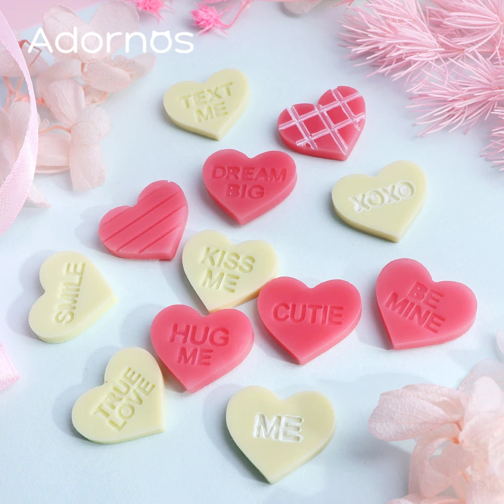 1pc Love Heart Letter Silicone Resin Molds For Earring Necklace Bracelet Keychain DIY Couple Valentine's Day Gift Casting Molds