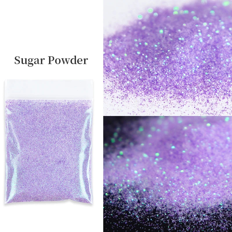 10G Shiny Sugar Powder Epoxy Resin Pigment Iridescent Colored Amazing Sand Resin Sequins Glitter Crafts For Silicone Mold Filler