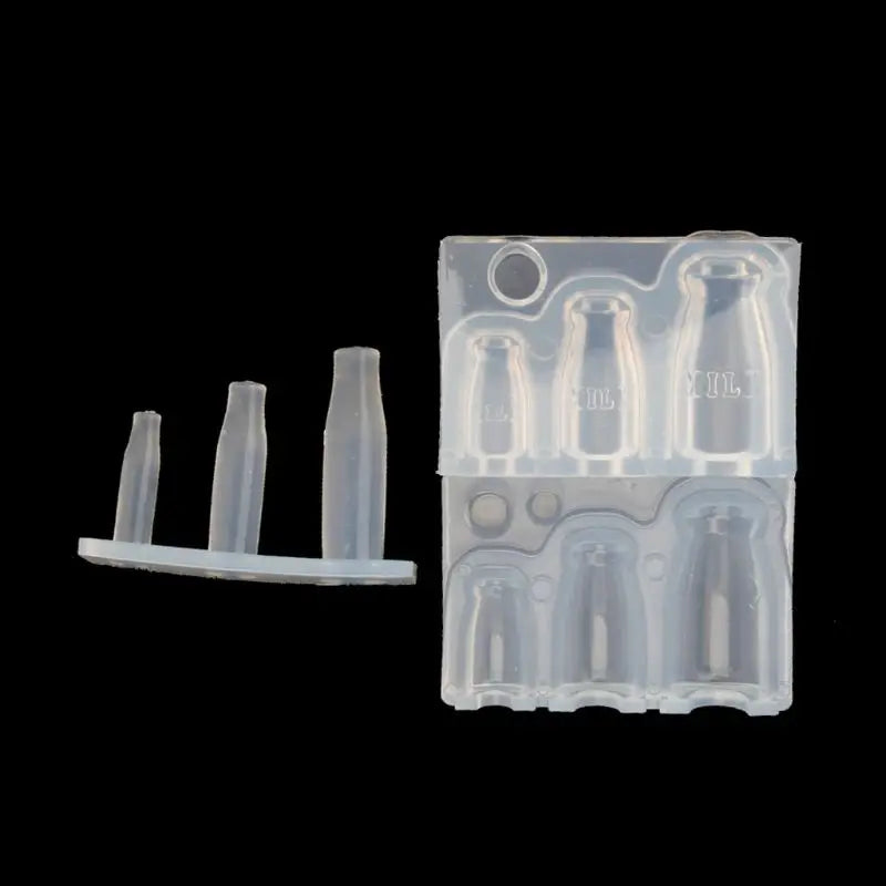 1 Set Mini Milk Bottle Goblet Cup Silicone Mold Epoxy Resin Molds Jewelry Tools Y08E