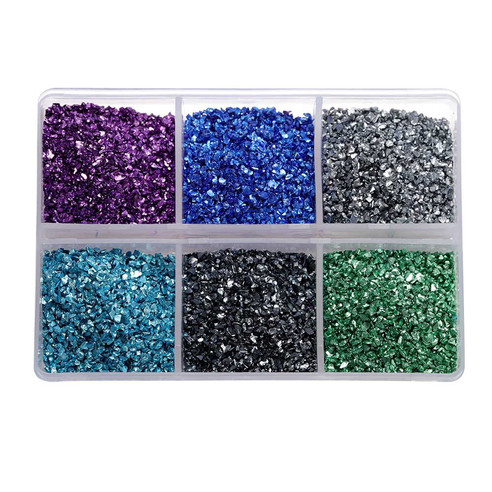 30g/Box Crushed Glass Stones Resin Filling Irregular Broken Stone for DIY Epoxy Resin Mold Crafts Nail Art Decoration Material