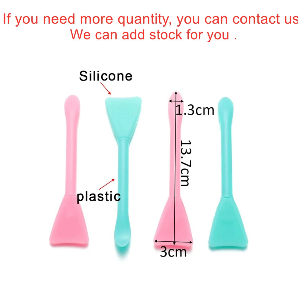 2/5Pcs Multifunction Stirring Brush Soft Silicone Brush Powder Spoon Epoxy Resin Tools for DIY Resin Mold Easy To Clean Glue