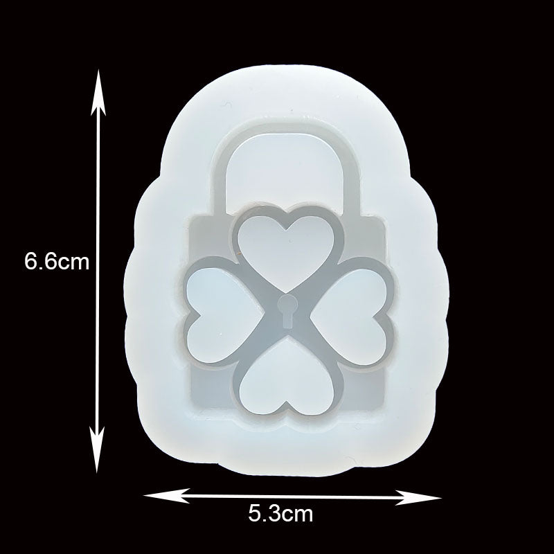 DIY Leaf Lock and Key Shaped Silicone Resin Mold Jewery Epoxy Resin Moulds Jewelry Tools Jewelry Accessories