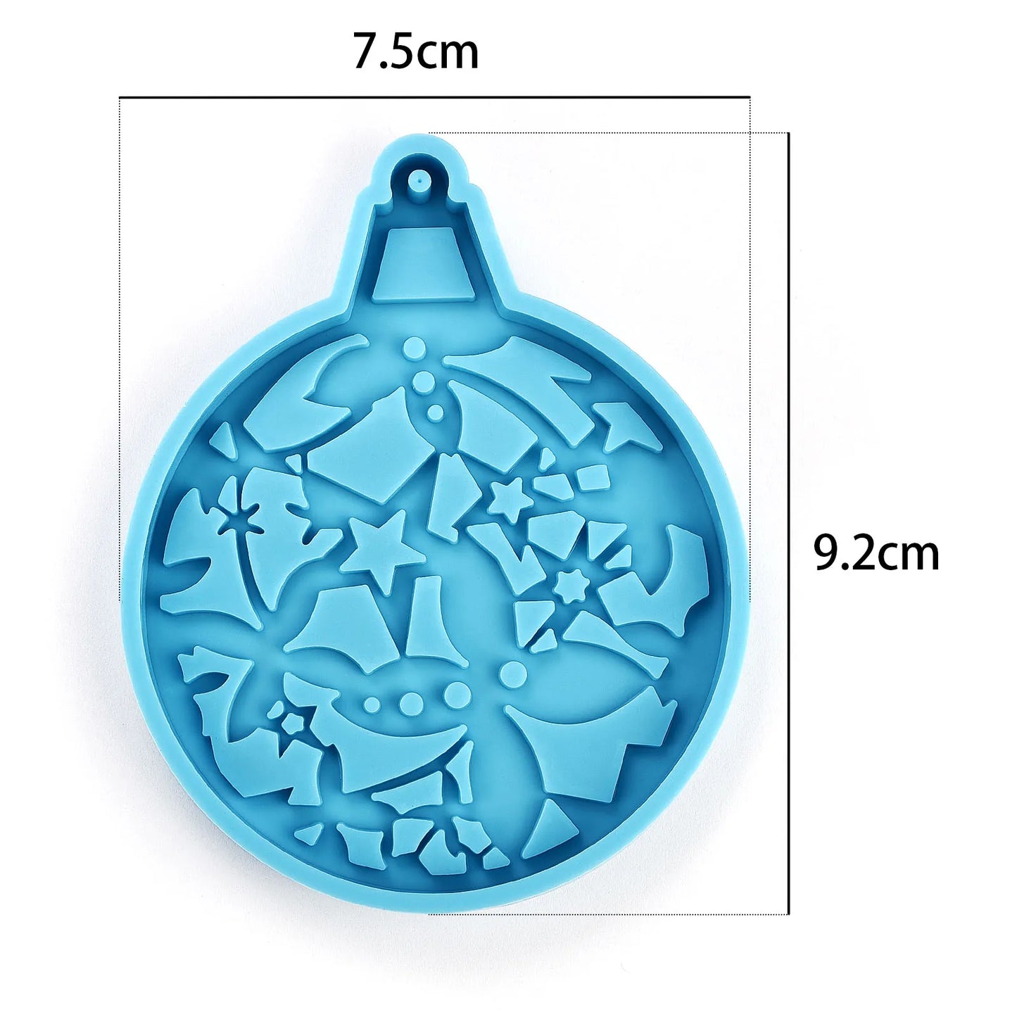 Christmas Mold DIY Resin Crystal Epoxy Mold Snowflake Elk Pendant Keychain Listing Jewelry Silicone Mold Set For Resin