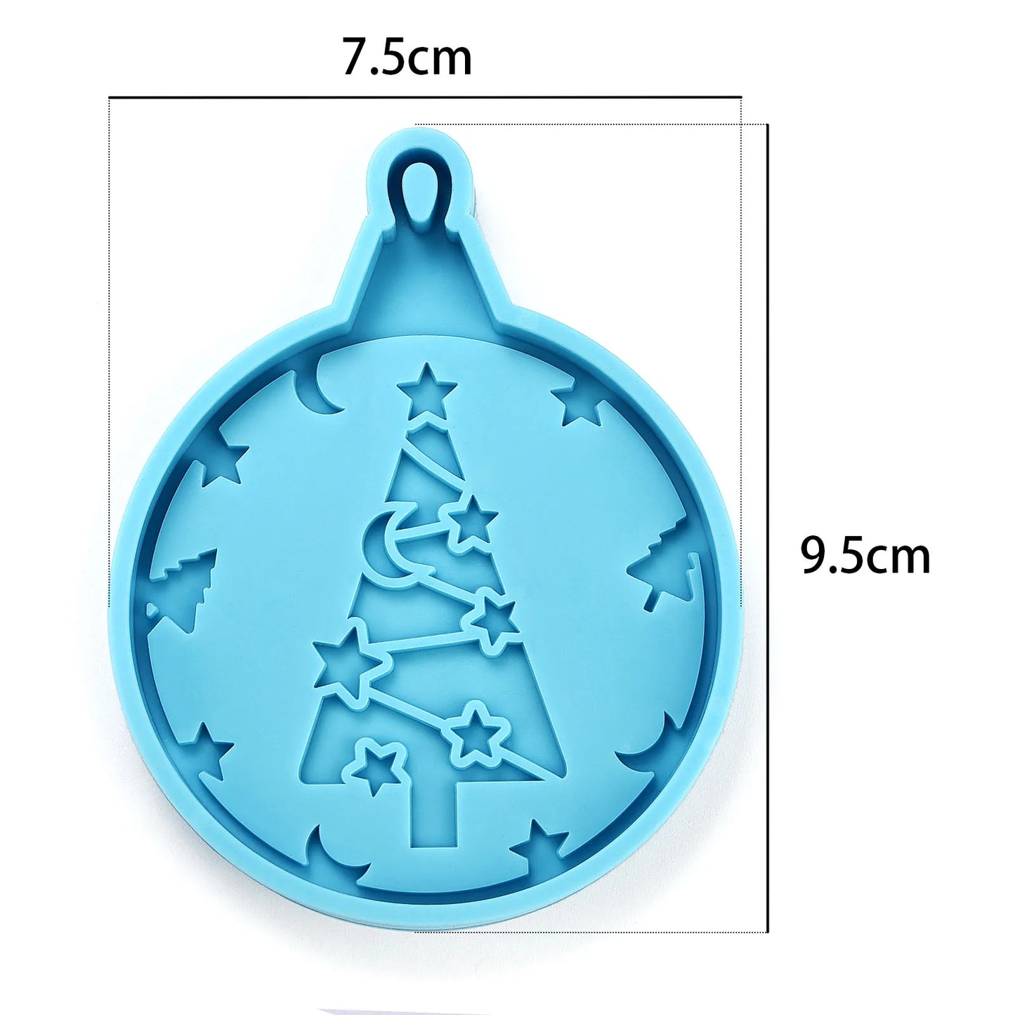 Christmas Mold DIY Resin Crystal Epoxy Mold Snowflake Elk Pendant Keychain Listing Jewelry Silicone Mold Set For Resin