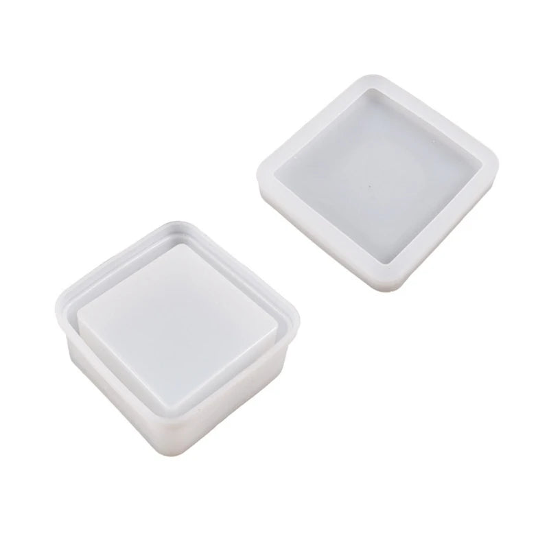 DIY Crystal Epoxy Resin Jar Mold Storage Box Silicone Mould for DIY Jewelry Box