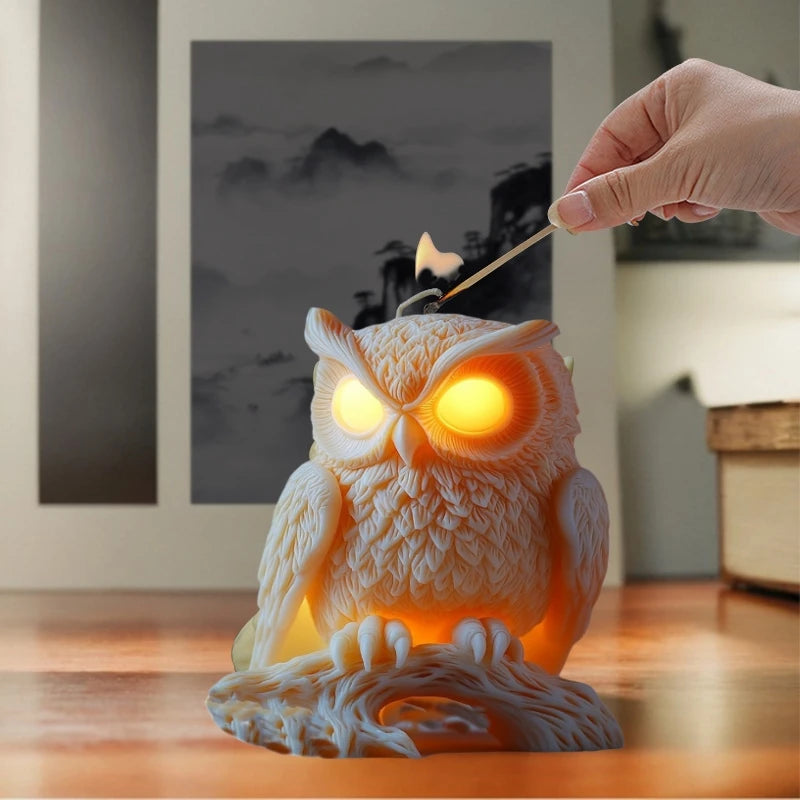 Cute Owl Candle Silicone Mold New Animal Owl Resin Silicone Mold Owl Concrete Mould Gypsum Mold Owls Cake molds Christmas gift