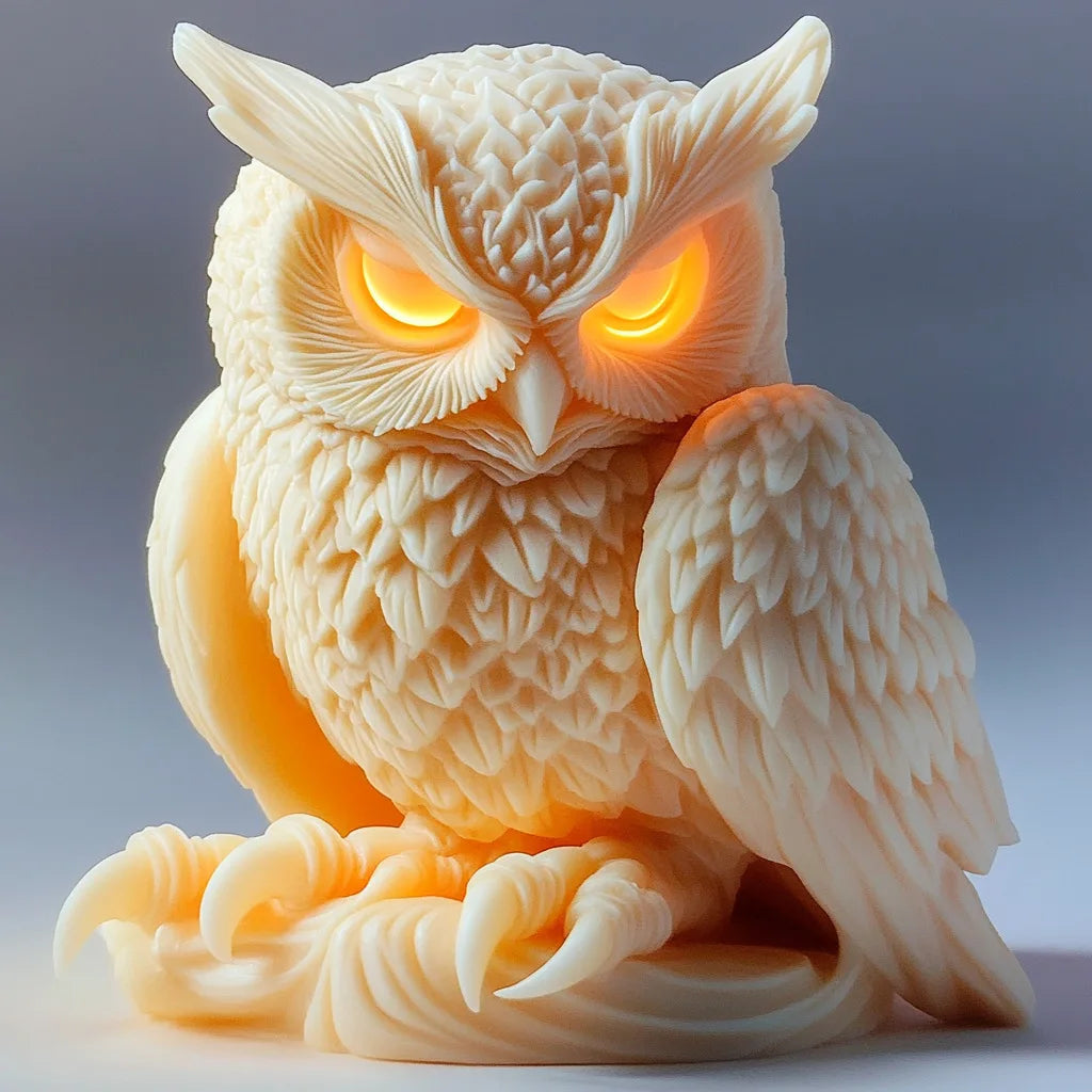 Cute Owl Candle Silicone Mold New Animal Owl Resin Silicone Mold Owl Concrete Mould Gypsum Mold Owls Cake molds Christmas gift