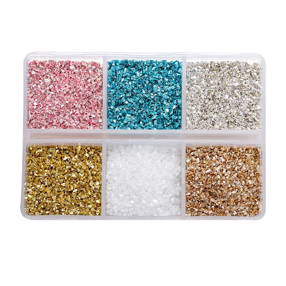 30g/Box Crushed Glass Stones Resin Filling Irregular Broken Stone for DIY Epoxy Resin Mold Crafts Nail Art Decoration Material