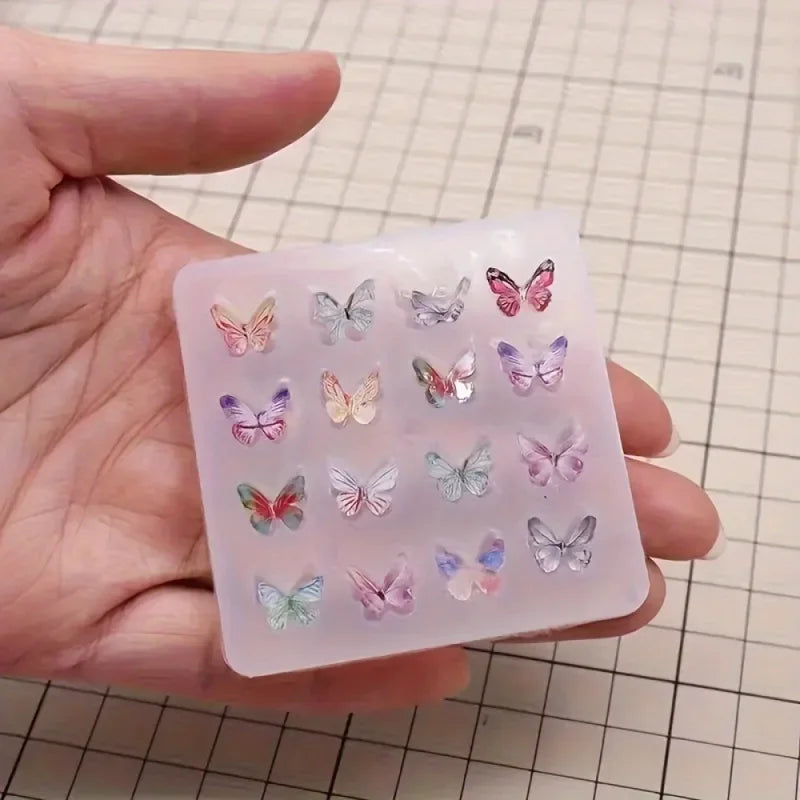 1pc DIY Butterfly Jewelry Mold - Create Unique Epoxy Resin Charms with Durable, Versatie Silicone Craft Mold