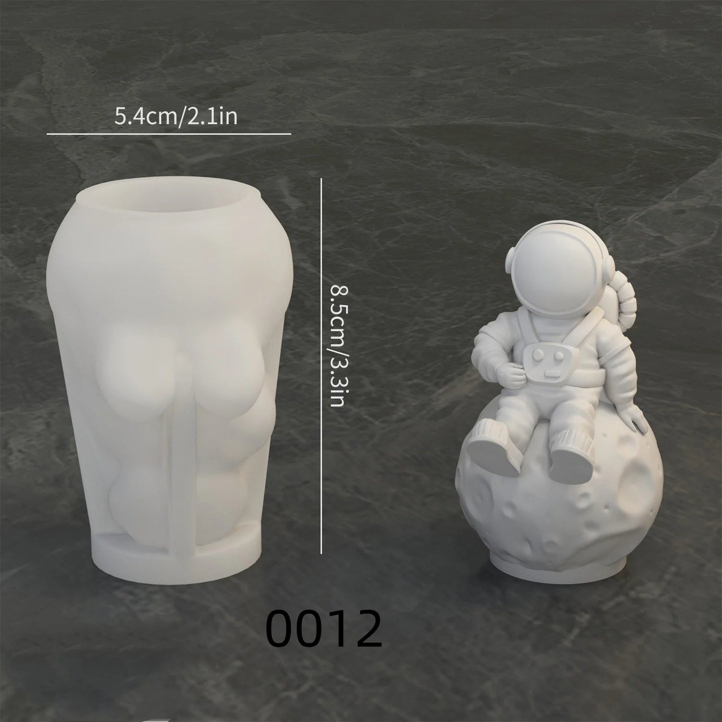 DIY Lunar Astronaut Silicone Mold Cartoon Astronaut Aromatherapy Gypsum Pendant Resin Mold Home Handicrafts Decoration Storage