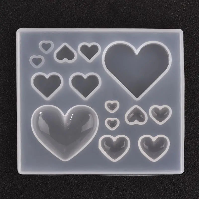 DIY Crystal Epoxy Resin Heart Cat Claw Cabochon Silicone Molds DIY Dried Flowers Jewelry Pendant Moulds UV Resin Mold