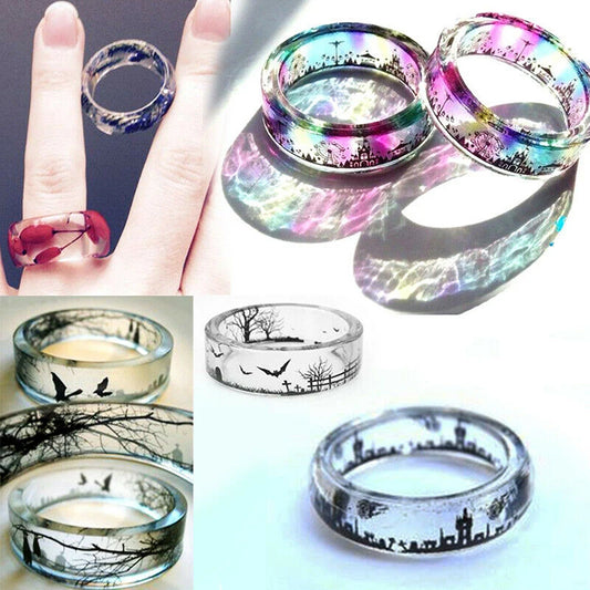 14 Holes Sizes Flat Rings Mold Collection Handmade DIY Making Pendant Ring Jewelry Silicone Mold Crystal Epoxy Mould Epoxy Resin