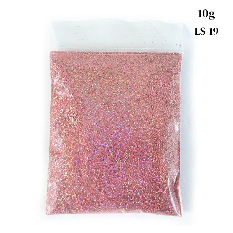 10g Holographic Glitter For Epoxy Resin Filling Laser Gold Silver Fine Powder Loose Sequins Silicone Mold Tumbler Art DIY Crafts