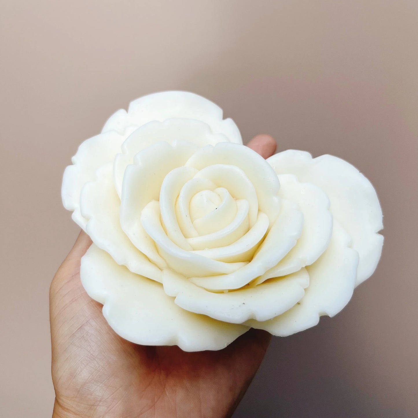 DIY heart shaped rose flower candle silicone mold large Love shaped flower candle mold blooming flower resin mold Christmas