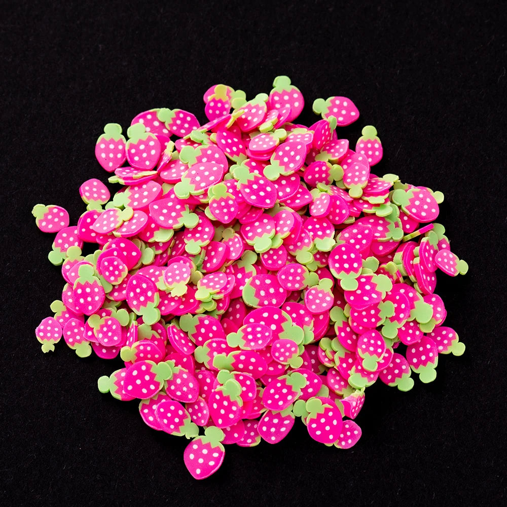 1000Pcs Polymer Clay Resin Fruit Slice for Epoxy Silicone Mold DIY Craft Jewelry Cellphone Decoration Accessory Making Supplies