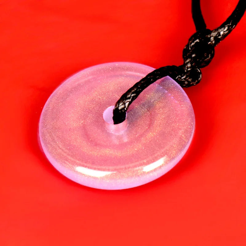 DIY Crystal Epoxy Resin Mold Glass Imitation Jade Peace Buckle Pendant Silicone Mold