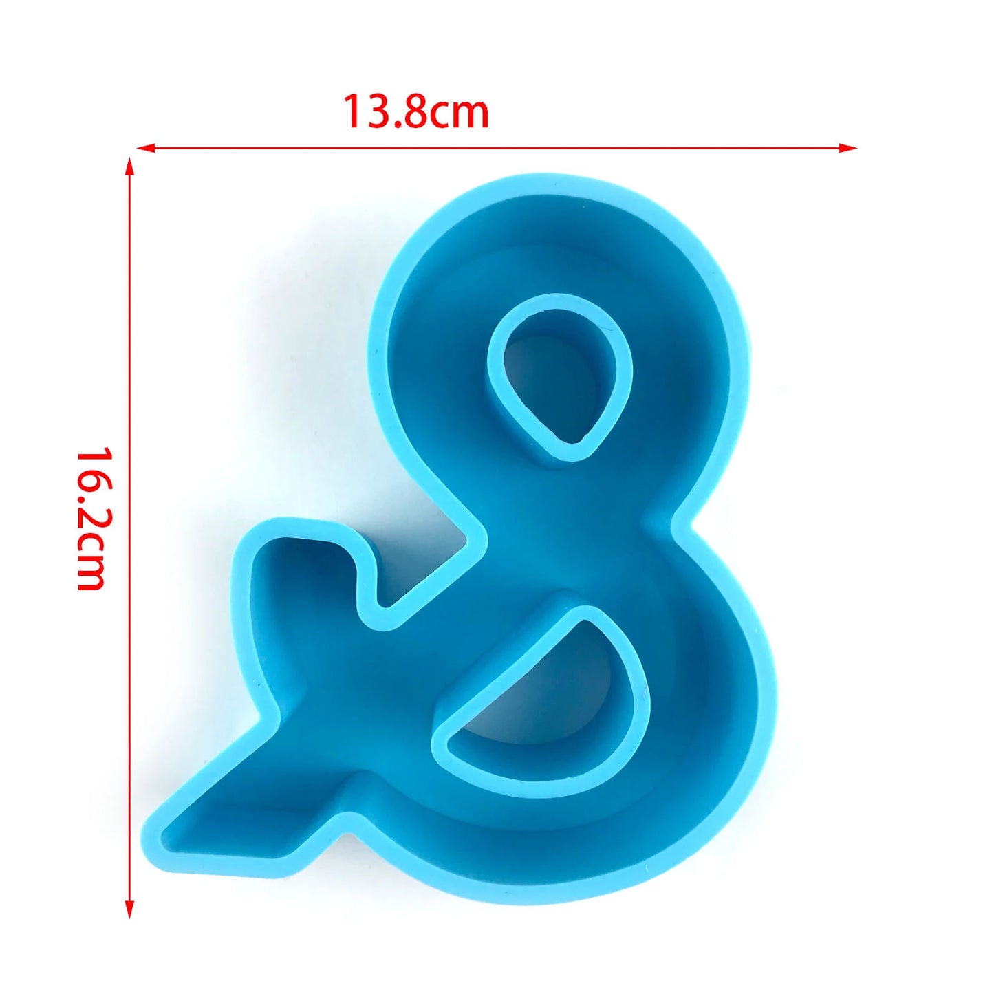 6inch Capital Alphabet Epoxy Resin Silicone Mold Letter Number Mould DIY Birthday Party Proposal Wedding Decoration Casting Mold