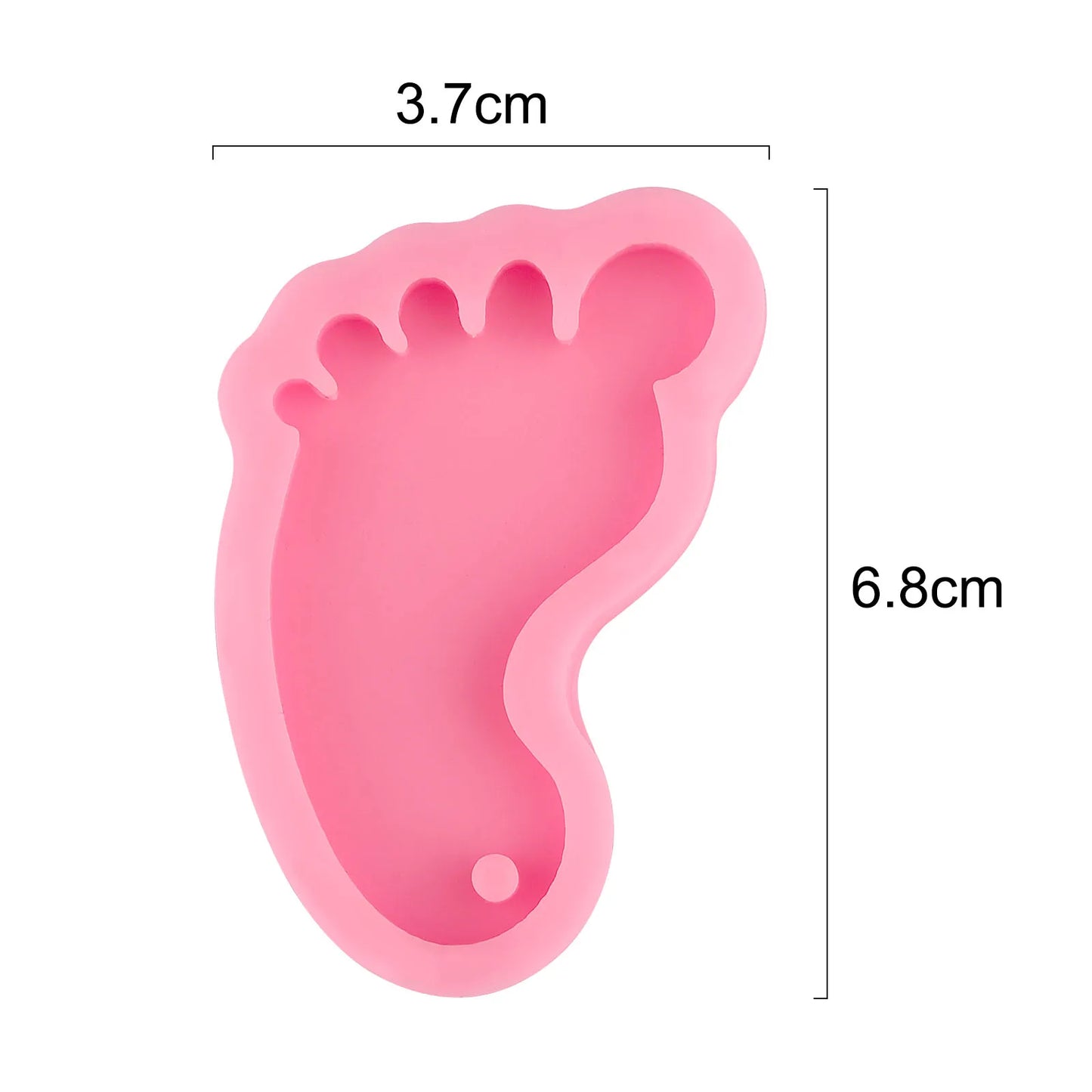 Baby Shower Bapti Pendants Decoration Cute Baby Foot Bottle Shape Epoxy Resin Mold KeyChain Pendant Making Baby Birthday Decor