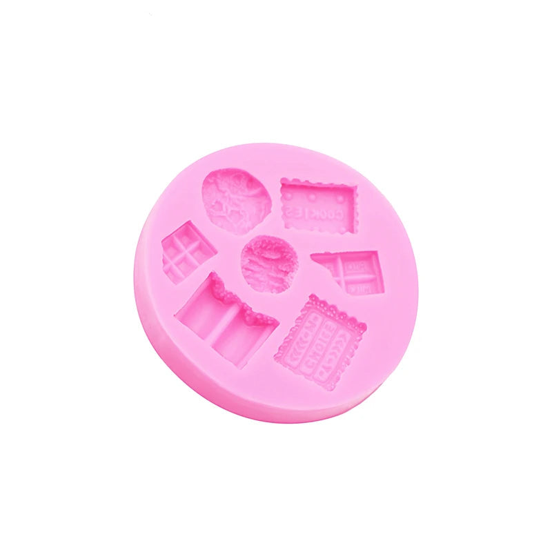 Candy Mold, Silicone Chocolate Mold, Small Square Candy Molds, Silicone Candy Moulds,Polymer Clay Molds,Biscuit mould