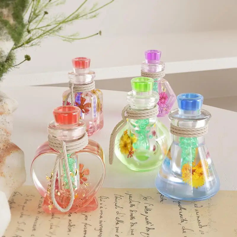 DIY Crystal Epoxy Drifting Bottle Silicone Mold Small Night Lights Bottles Aromatherapy Quicksand Bottles Mold Foe Resin Making