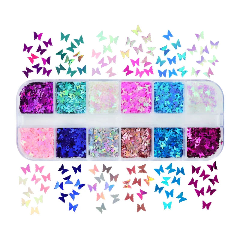 Aurora Iridescent Irregular Glitter Flakes Epoxy Resin Filling Chunky Sequins Large Fragment Resin Mold Filler DIY Crafts Making