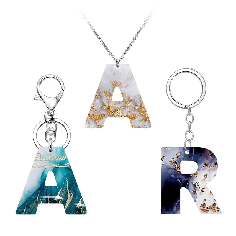 Alphabet Epoxy Resin Silicone Mold DIY Letter Number Pendant Resin Mold Keychain Earring Epoxy Resin Jewelry Crafts Casting Mold