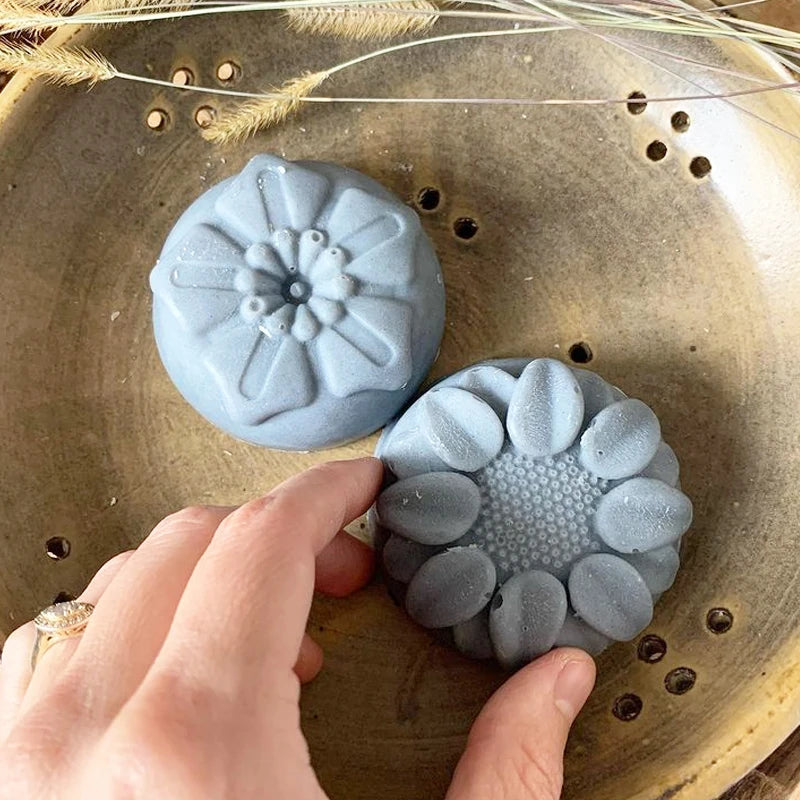 6 Cavity Flower Shaped Silicone Soap Mold DIY Handmade Aromatherapy Soap Making Form Chocolate Cake Mould Craft Making Supplies