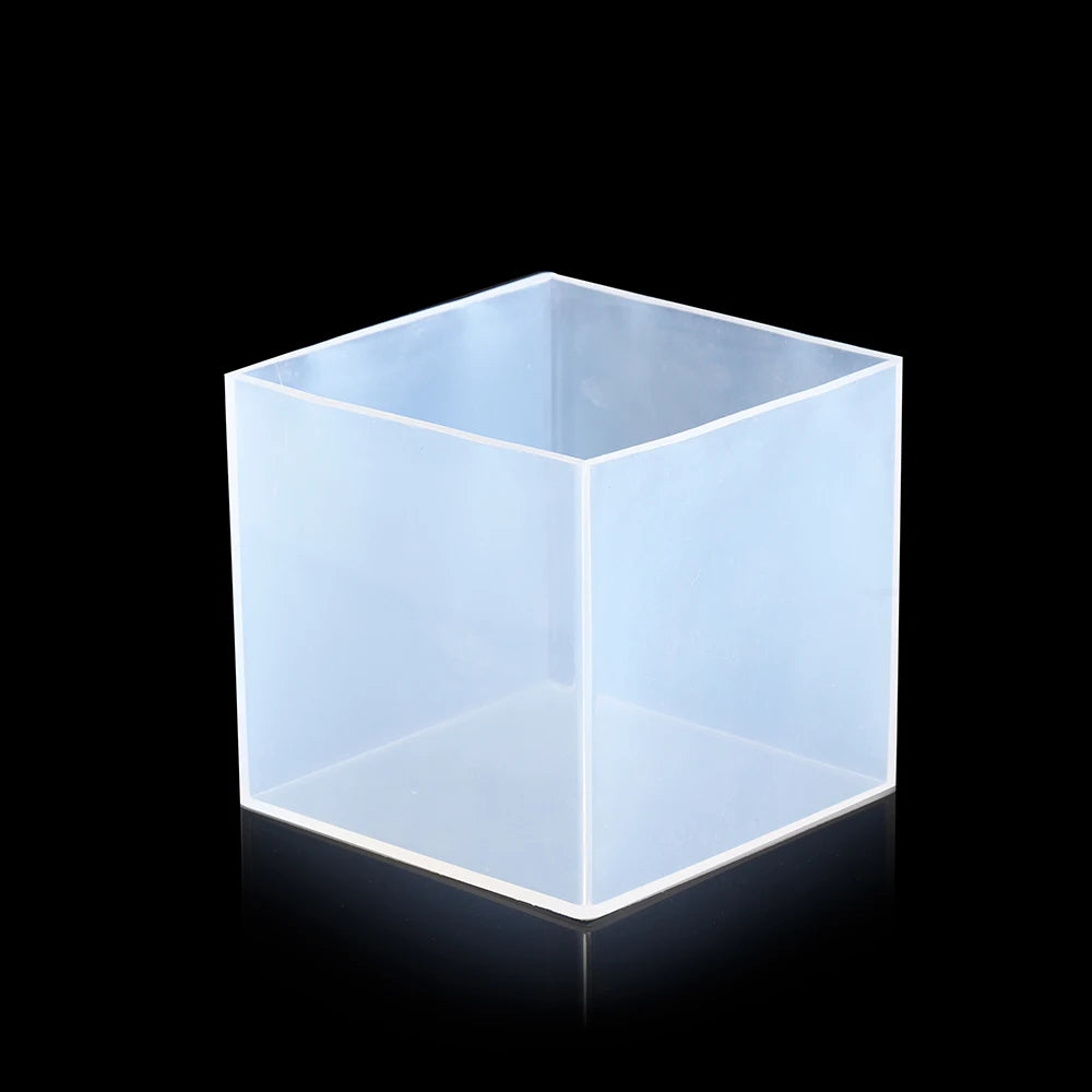 Clear Silicone Cube Molds Large Deep Square Epoxy Resin Mold Transparent Silicone Molds for Resin Casting DIY Jewelry Making