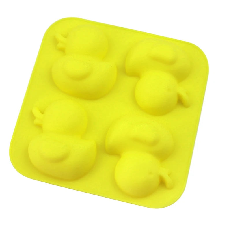 Duck Silicone Form For Soap 3D Cartoon Animal Dessert Baking Mold Jelly Crayon Candle Mould Moule Savon Making Supplies Moldes