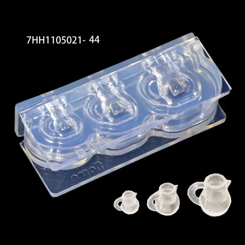 3D Jar Resin Mold Set Soft Silicone Mould Resin Cup Storage Container Mini Molds Unique Cylinder Bottle for Jewelry Making Tools