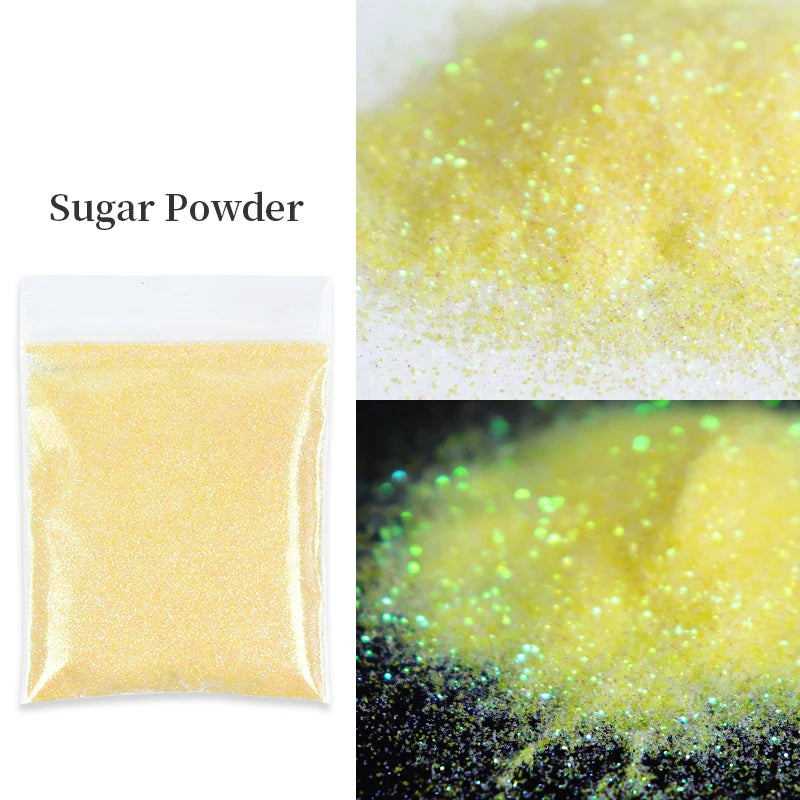 10G Shiny Sugar Powder Epoxy Resin Pigment Iridescent Colored Amazing Sand Resin Sequins Glitter Crafts For Silicone Mold Filler