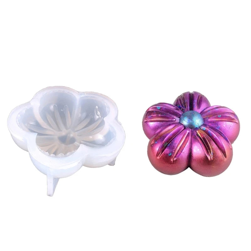 10 Styles 3D Flower Silicone Mold Resin Camellia Peony Daisy Lotus Flower Pendant Jewlery Making Tools Epoxy Resin Molds