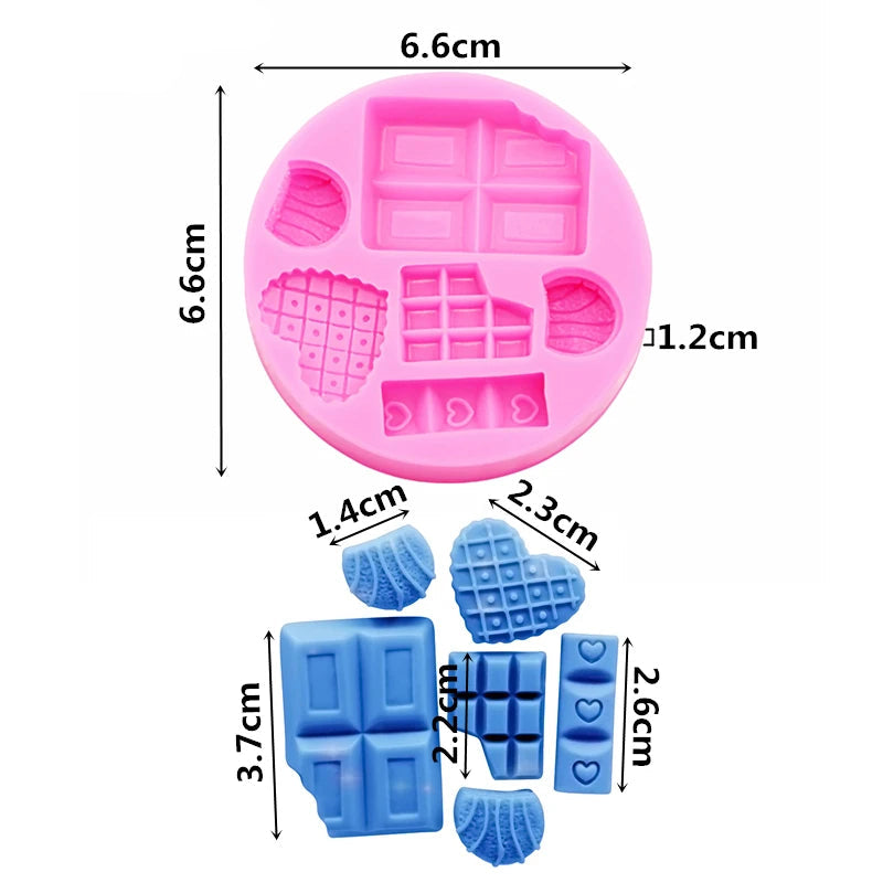 DIY Cartoon Ice Cream Candy Candy Cakes Silicone Mold Handmade Chocolate Crafty Cakes Dessert Decoration Baking Gadgets Mold