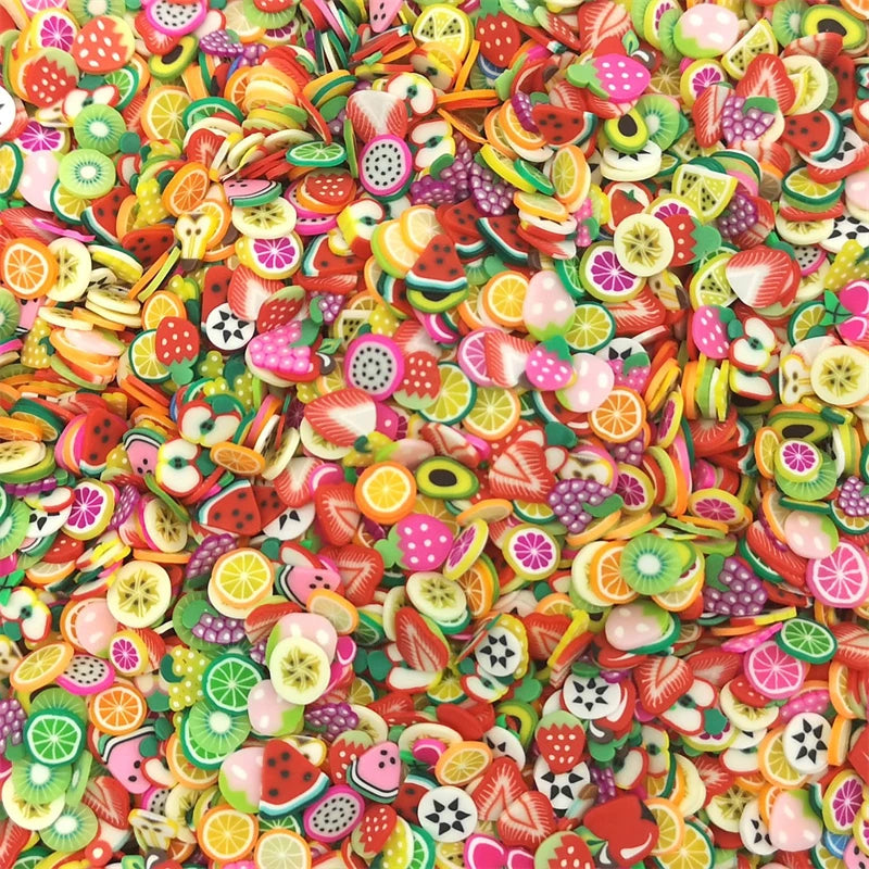 1000Pcs Polymer Clay Resin Fruit Slice for Epoxy Silicone Mold DIY Craft Jewelry Cellphone Decoration Accessory Making Supplies