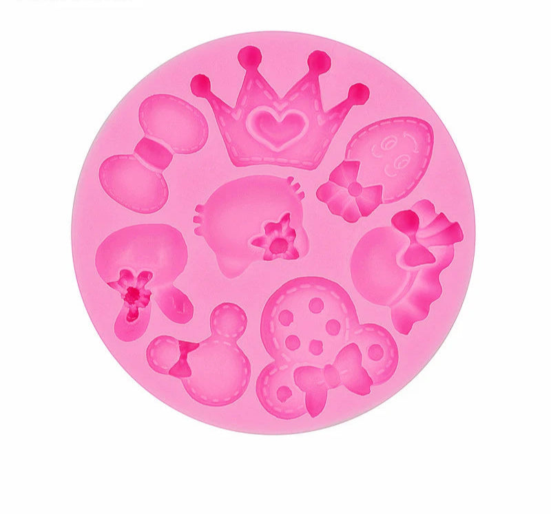 Bow tie donut food and play modeling DIY resin jewelry accessories drip mold chocolate cake dessert decoration silicone molds