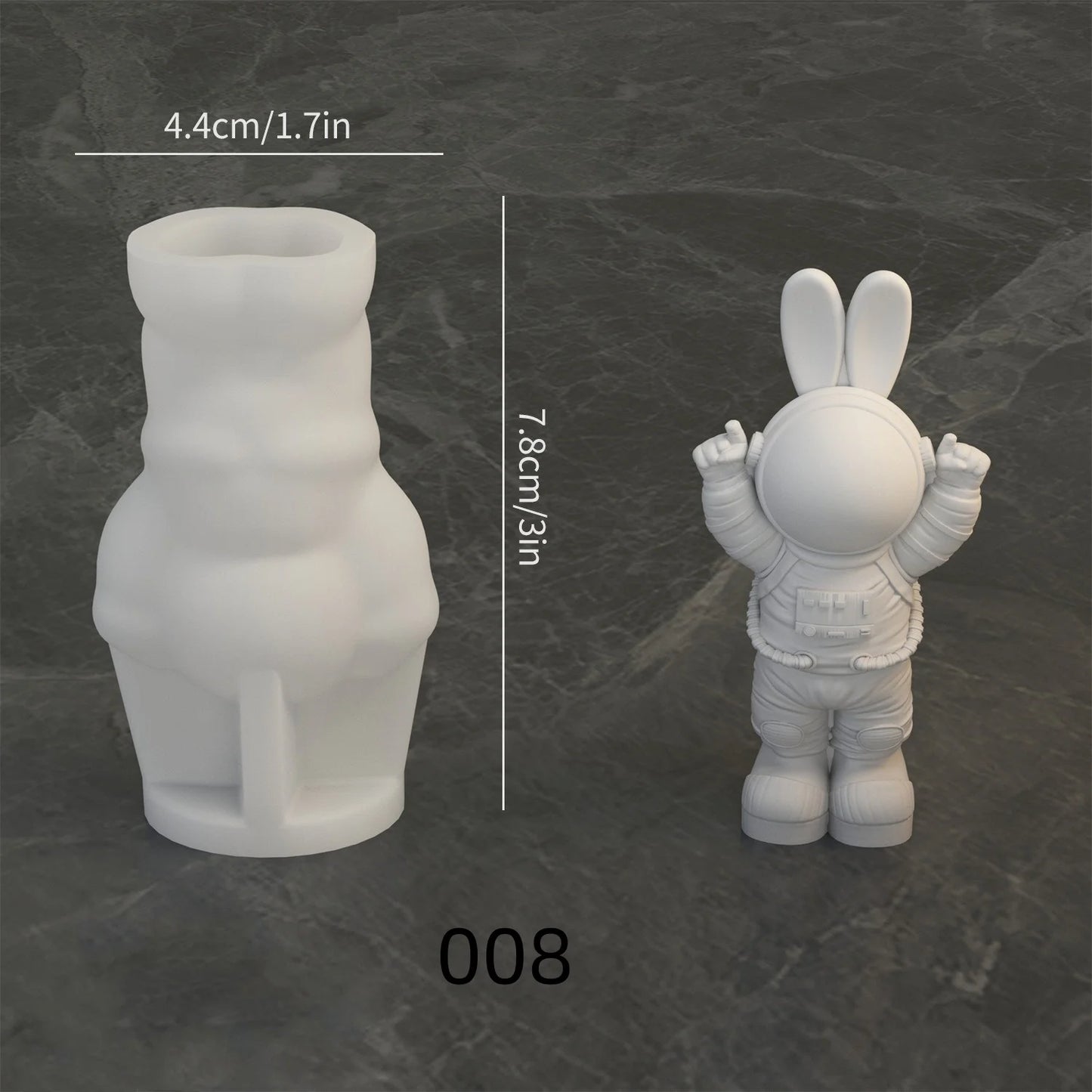 DIY Lunar Astronaut Silicone Mold Cartoon Astronaut Aromatherapy Gypsum Pendant Resin Mold Home Handicrafts Decoration Storage