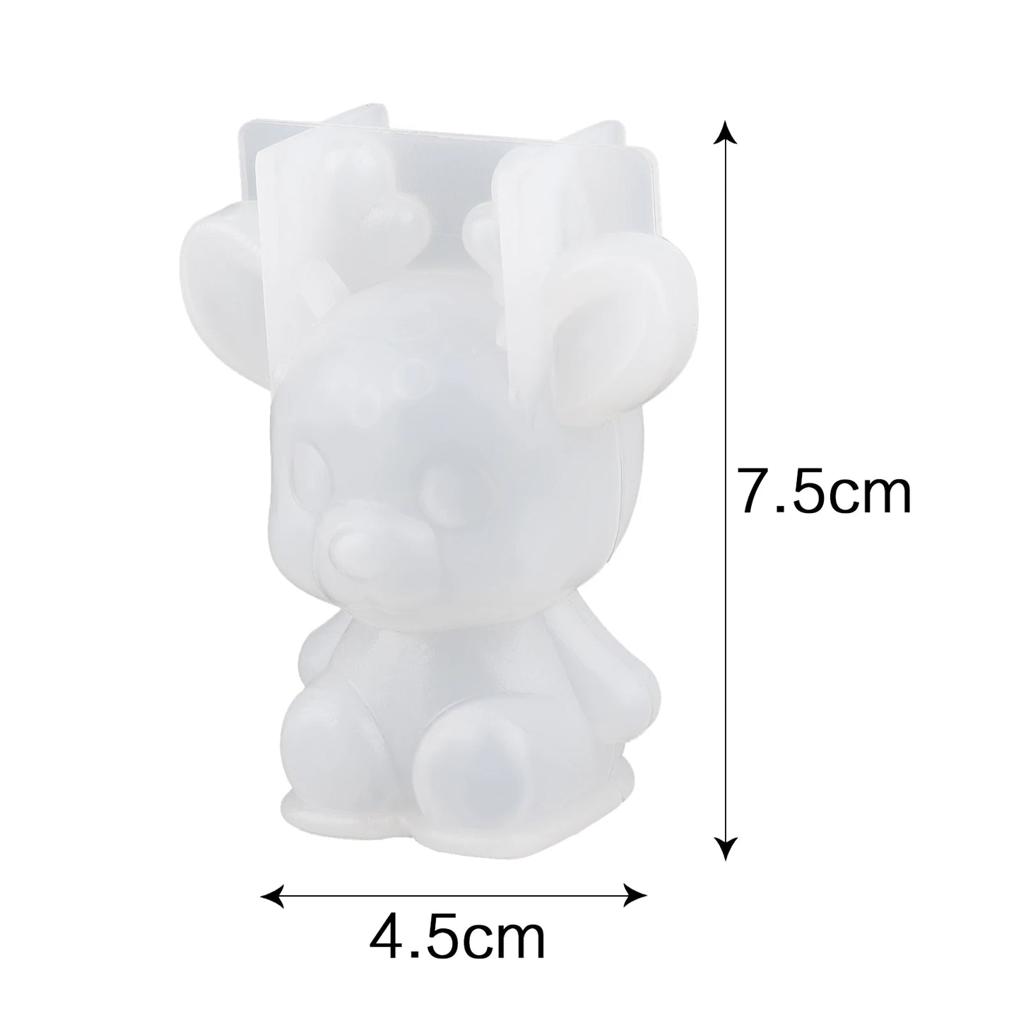 DIY Cute Animal Crystal Drop Glue 3D Mold Easter Rabbit Cat Dog Silicone Mold For Candle Making Home Table Decoration Crafts