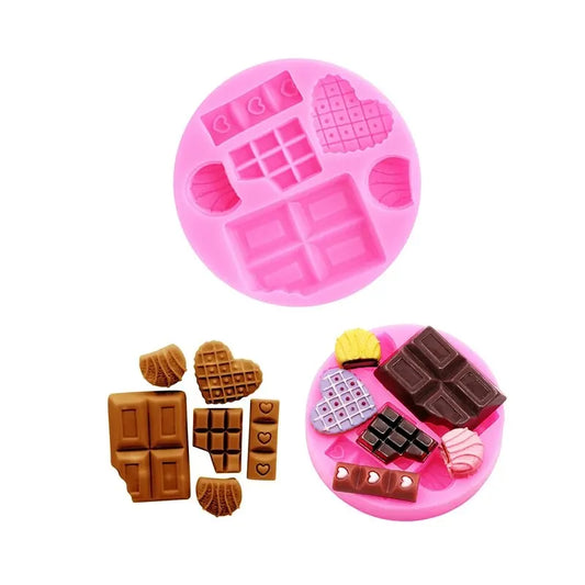 DIY Cartoon Ice Cream Candy Candy Cakes Silicone Mold Handmade Chocolate Crafty Cakes Dessert Decoration Baking Gadgets Mold