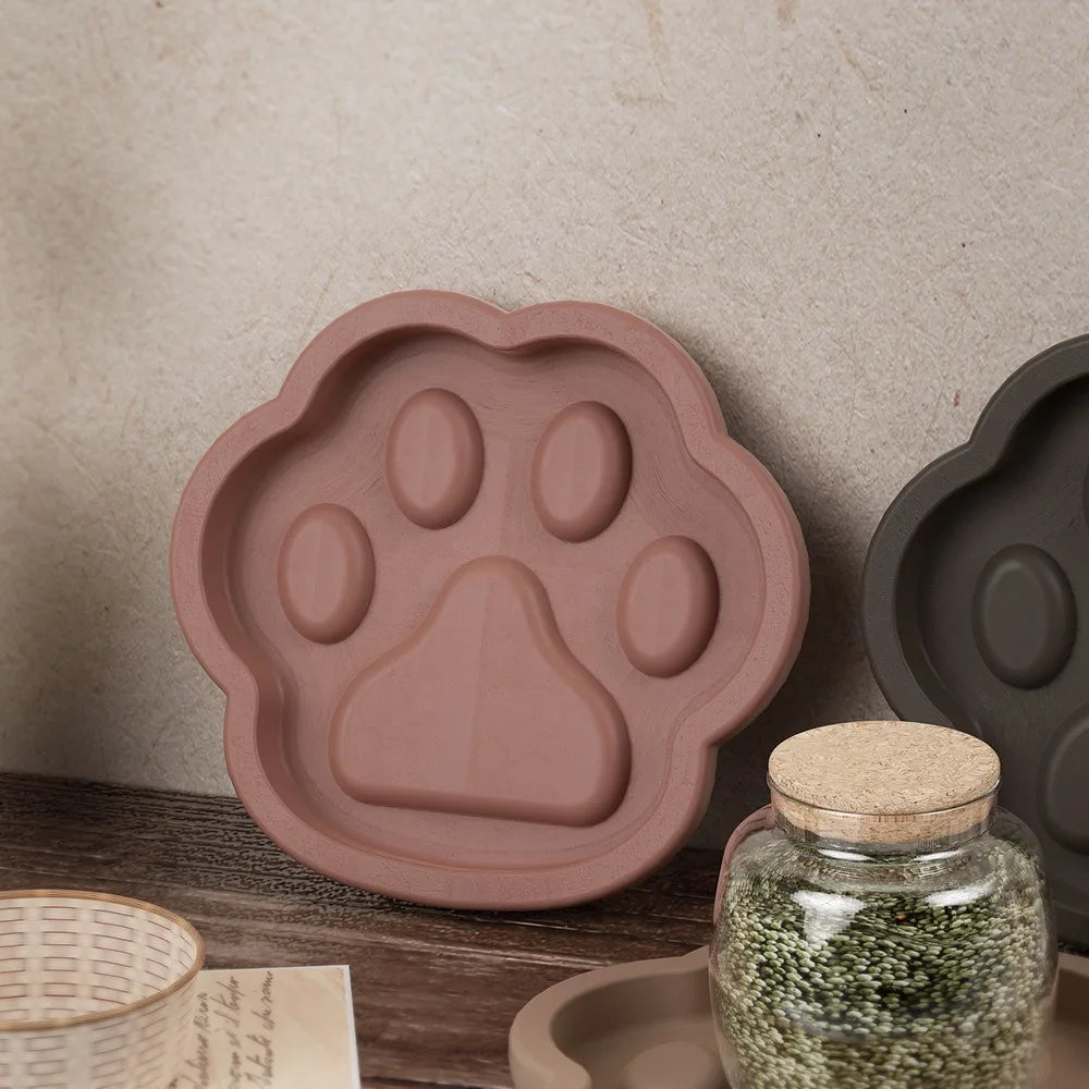 DIY Cat Claw Storage Tray Silicone Mold Gypsum Jewelry Dish Fruit Plate Desktop Ornament Resin Epoxy Mold Home Crafts Decoration