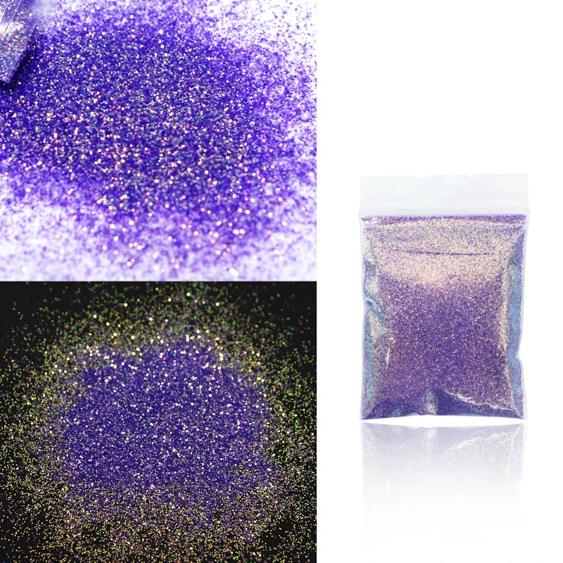 10g Holographic Glitter For Epoxy Resin Filling Laser Gold Silver Fine Powder Loose Sequins Silicone Mold Tumbler Art DIY Crafts