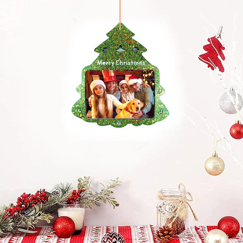 Christmas Photo Picture Frame Epoxy Resin Silicone Mold Casting Mould for DIY Craft Form Supplies Home Decoration Gift Making