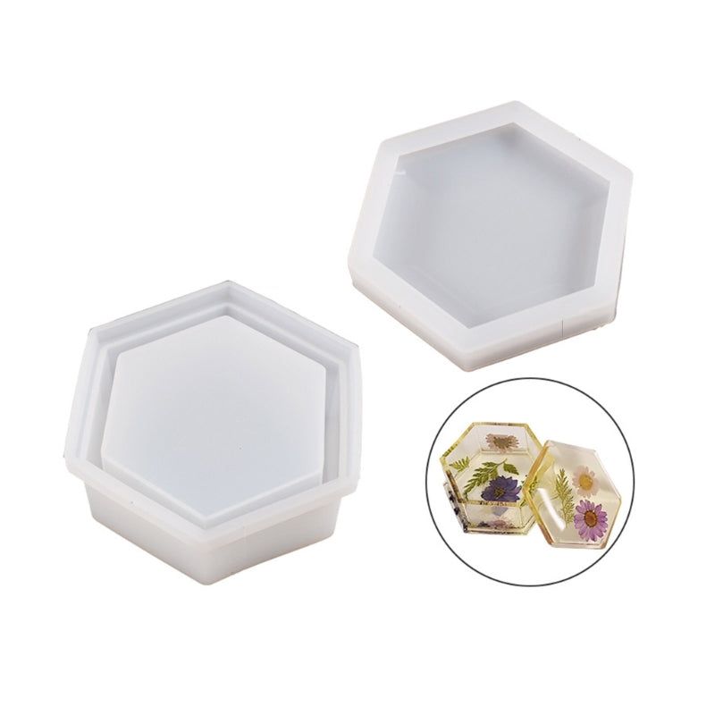 DIY Crystal Epoxy Resin Jar Mold Storage Box Silicone Mould for DIY Jewelry Box