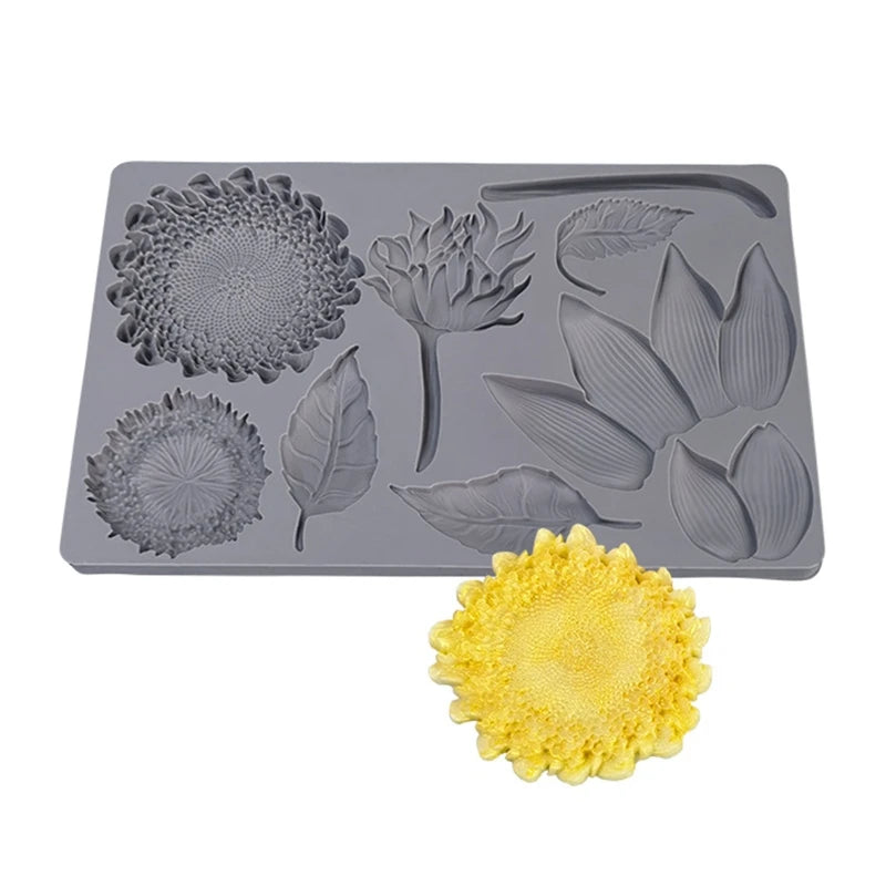 10 Styles 3D Flower Silicone Mold Resin Camellia Peony Daisy Lotus Flower Pendant Jewlery Making Tools Epoxy Resin Molds